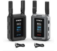 Synco Xvision Wireless HDMI Video Transmission System HD 300 Meters 1080P 60fps HDMI Transmitter and Receiver 40ms Latency Real-time Monitoring for Live Streaming, Films, TVC (1 TX and 1 RX)