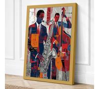 Syncopated Rhythm Modern Canvas Wall Art Print 30x20 Inch (76 x 51 cm)
