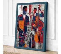 Syncopated Rhythm Modern Canvas Wall Art Print 36x24 Inch (91 x 61 cm)