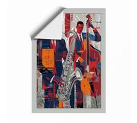 Syncopated Rhythm Modern Unframed Wall Art Print A4 (29.7×21cm), Wall Decor for Living Room, Bedroom, Office & Home, Art Gift