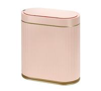 SYNCVIBE Bathroom Sensor Trash Can with Lid Automatic 2 Gallon Motion Sensor Garbage Bin, 7.5 Liter Slim Waterproof Plastic Wastebasket, Bathroom Decor for Bedroom, Office, Living Room, Pink