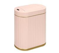 SYNCVIBE Bathroom Trash Can with Lid Butterfly 2 Gallon Sensor Trash can, IPX5 Waterproof Garbage Can, Automatic Slim Trash Bin, Under-Counter Wastebasket for Kitchen, Bedroom, Living Room, Pink