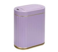 SYNCVIBE Bathroom Trash Can with Lid Butterfly 2 Gallon Sensor Trash can, IPX5 Waterproof Garbage Can, Automatic Slim Trash Bin, Under-Counter Wastebasket for Kitchen, Bedroom, Living Room, Purple
