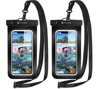 SYNCWIRE 2 Pack Waterproof Phone Pouch - IPX8 Underwater Waterproof Mobile Phone Case Dry Bag for iPhone 16 15 14 13 12 11 Pro Max XS Max XR SE 2022 Galaxy S24 S23 S22 Ultra- 7 Inch black