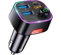 Syncwire Bluetooth 5.4 FM Transmitter Car Adapter 48W PD Fast Charging USB Drive