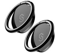 Syncwire Cell Phone Ring Holder Stand [2 Pack], 360 Degree Rotation Finger Ring Kickstand with Polished Metal Phone Grip for Magnetic Car Mount Compatible with iPhone, Samsung, LG, Sony, HTC