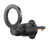 SYNCWIRE for MagSafe Car Holder【Ring Ventilation】【 360° Rotatable】【N55 Magnetic】 Phone Mount for Air Vent, Car Cell Phone Holder Mount Compatible iPhone 17/16 Pro Max 15 14 13 12, Carbon Fiber Style