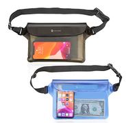 SYNCWIRE IPX8 Waterproof Pouch Bag with Adjustable Waist Strap-Screen Touchable Dry Bag with Adjustable Belt for Phone Valuables for Beach Swimming Snorkeling Boating Fishing Kayaking, etc.