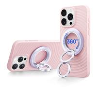 SYNCWIRE Magnetic Phone Ring Holder for MagSafe, 360° Rotation Dual Sided Magnet Grip Cell Phone Ring Stand Finger Kickstand Compatible with iPhone 16 15 14 13 12 Pro Max fits MagSafe - Purple