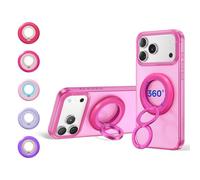 SYNCWIRE MagSafe Phone Ring Holder Grip for iPhone, Hot Pink