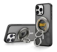 SYNCWIRE Phone Ring Holder Grip for MagSafe, 360° Rotation Magnetic Cell Phone Grip Stand Two-Sided Magnetic Compatible with iPhone 16 15 14 13 12 Pro Max fits MagSafe Accessories - Titanium