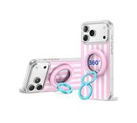 SYNCWIRE Phone Ring Holder Grip for MagSafe, 360° Rotation Magnetic Cell Phone Grip Stand Two-Sided Magnetic Compatible with iPhone 17 16 15 14 13 12 Pro Max fits MagSafe Accessories