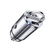 Syncwire USB C Car Charger [2 Ports PD PPS 45W & QC 3.0] All Metal Mini USB Cigarette Lighter Socket Fast for iPhone 14 13 12 11 Pro Max XR X, Google Pixel 7/6 Pro, Samsung Galaxy S23/S22/S21