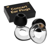 syndesmos Ear Plugs for Concerts, High Fidelity Hearing Protection for Concerts and Musicians, Reusable Silicone Ear Plugs for Work, Sleep, 30dB Noise Cancelling (Clear)