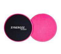 synergee iheart Power Pink Core Sliders. Dual Sided Use on Carpet or Hardwood Floors. Abdominal Exercise Equipment