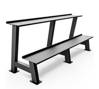 Synergee Kettlebell Storage Rack - Gym Storage Rack for Fitness Equipment Organization - 2-Tier Shelf for Holding Kettlebell Set