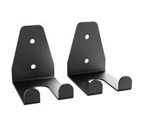 Synergee Olympic Barbell Hanger, Garage Gym Bar Wall Rack, Vertical Barbell Mount Rack, Black Powder Coated - 1 Bar Double Pack