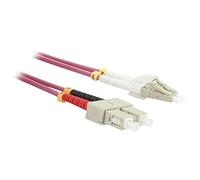 Synergy 21 Cable 3.0 m OM4 LC SC 3 m Fiber Optic Cable LC/SC Fibre Optic Cable - Purple (3 m, OM4 LC/SC, Purple)