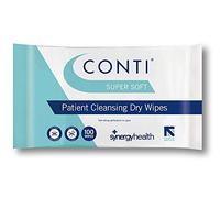 Synergy Conti Supersoft Large Dry Patient Cleansing Wipes (5 Packs of 100)
