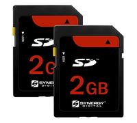 Synergy Digital Camera Memory Card, Compatible with Canon Powershot A620 Digital Camera Memory Card 2X 2GB Standard Secure Digital (SD) Memory Card (1 Twin Pack)