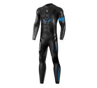 Synergy Endorphin Men's Full Sleeve Triathlon Wetsuit (Black/Blue, L1)