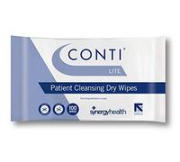 Synergy Health Conti Lite Economy Dry Patient Cleansing Wipes (3 Packs of 100)