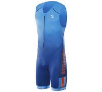Synergy Triathlon Tri Suit - Men's Elite Sleeveless Trisuit (Cobalt Blue, Large)