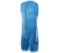 Synergy Triathlon Tri Suit - Men's Elite Sleeveless Trisuit (Teal/Jade, Large)