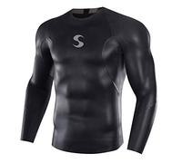 Synergy Triathlon Wetsuit Men's EpicSpeed Neoprene Fullsleeve Top for Open Water Swimming (Black, Large)