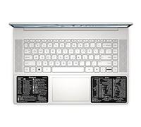 SYNERLOGIC (1 Set) Windows + Word/Excel (for Windows) Quick Reference Shortcut Guide Stickers, No-Residue Vinyl (Black/Large/Combo)
