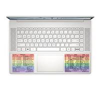 SYNERLOGIC (2 Sets) Windows + Word/Excel (for Windows) Quick Reference Shortcut Guide Stickers, No-Residue Vinyl (Rainbow/Large/Combo/2sets)
