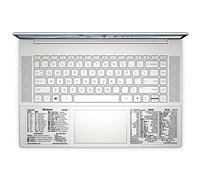 SYNERLOGIC (2 Sets) Windows + Word/Excel (for Windows) Quick Reference Shortcut Guide Stickers, No-Residue Vinyl (Clear/Large/Combo/2sets)