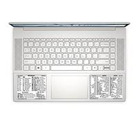 SYNERLOGIC Windows + Word/Excel (for Windows) Quick Reference Shortcut Guide Stickers, No-Residue Vinyl (White/Small/Combo/2sets)