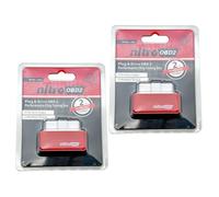 Syngas OBD Fuel Saver, 2 PCS Power Upgrade Pro for Car, Torque Boost with Plug and Play, 25% More Torque and 35% More Power, Universal for Gasoline Vehicles, Red