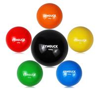 SYNGUCK 6 Pack Plyometric Weighted Balls for Baseball & Softball Training Set (3.5/5.3/7.9/10.6/14/35 oz) Variable Weight Plyo Baseballs for Improved Power & Pitching Training for All Skill Levels