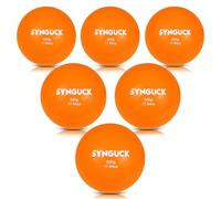 SYNGUCK 6 Pack Weighted Plyo Balls Set (500g/17.64oz) for Baseball & Softball Training - Improve Power, Pitching, Hitting - Perfect for Yoga, Fitness, Plyometrics - All Skill Levels