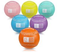 SYNGUCK Weighted Softballs Set of 6 - Training Softballs to Increase Pitching Speed, Arm Strength & Accuracy for Softball Players, Coaches & Athletes