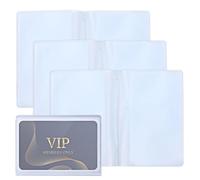 SynHHergyx 3 Pcs Wallet Inserts for Credit Cards, Plastic Wallet Picture Holder Insert Clear Photo Insert Credit Card Holder Transparent with 6 Page 12 Slots