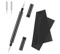 SynHHergyx Watch Band Spring Bars Tool Kit Steel Watch Link Remover Tool with Replacement Needle Fork Cleaning Cloth for Remove and Install Watchband Spring Bars Pins