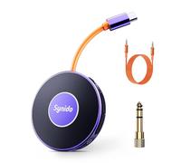 Synido Portable Guitar Audio Interface for iPhone, Mac, iOS, iPad, Android, PC with USB-C, 24bit, 48kHz Music Recording Audio Interface for Outdoor Live Streaming Studio Equipment(Upgraded)