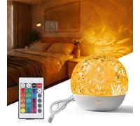 Synkris Projector Night Light 16 Colors Ocean Wave Lamp Mood Sensory Lights with Remote Control Star Ceiling Projector USB Powered for Children Kids Bedroom Party Gaming Room Christmas Gifts