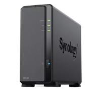 Synology DiskStation DS124 + 1 x HAT3300 12TB NAS Desktop Realtek RTD1619B 1 GB DDR4 HDD DiskStation Manager Black