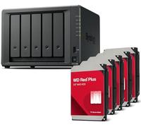 Synology Diskstation NAS DS1525+ 20TB Bundle Western Digital (5X 4TB WD Red Plus) 5 Bay Plus Series with Ryzen R1600, 8GB RAM