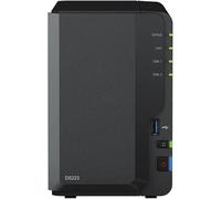 Synology DS223 16TB 2 Bay Desktop NAS Solution installed with 2 x 8TB Western Digital Red Plus Drives