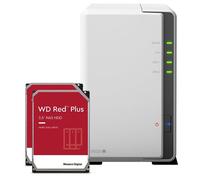 Synology DS223j 2-Bay NAS + 2x 4TB WD Red Plus HDD (8TB) Installed