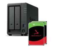 Synology DS725+ Bundle 12TB (Seagate Ironwolf 2X 6TB) Series 2 Bay Plus with Ryzen R1600, 4GB RAM (32GB Max), 1x 2.5GbE, 1x 1GbE, 2x M.2 NVMe slots. DX525 expansion available via