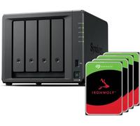 Synology DS925+(2X 2.5GbE Ports, Ryzen V1500B, 4GB RAM) 4-Bay 16TB Bundle with 4X 4TB Seagate Ironwolf HDDs
