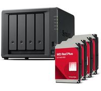 Synology DS925+(2X 2.5GbE Ports, Ryzen V1500B, 4GB RAM) 4-Bay 16TB Bundle with 4X 4TB WD Red Plus