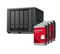 Synology DS925+(2X 2.5GbE Ports, Ryzen V1500B, 4GB RAM) 4-Bay 24TB Bundle with 4X 6TB WD Red Plus