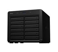 Synology DX1222 storage drive enclosure HDD/SSD enclosure Black 2.5/3.5"